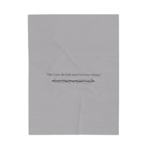 Velveteen Plush Blanket Soft Grey