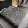 Velveteen Plush Blanket Soft Grey