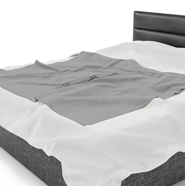 Velveteen Plush Blanket Soft Grey