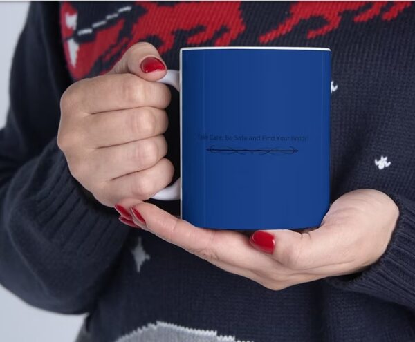 blue mug_11 Ceramic Mug 11oz Blue